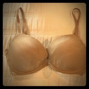 Goddard nude metallic bra